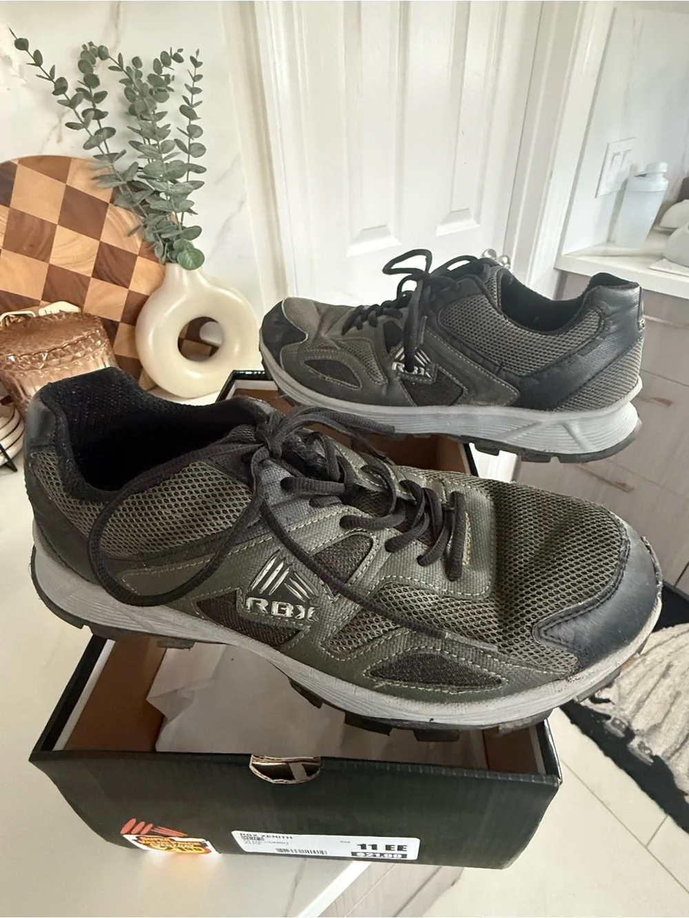 RBX Men's Athletic Shoes - Olive Green & Black